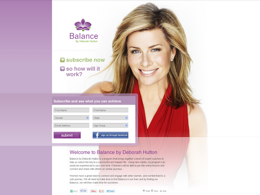 Balance Homepage Beispiel Webportal Entwicklung Balance