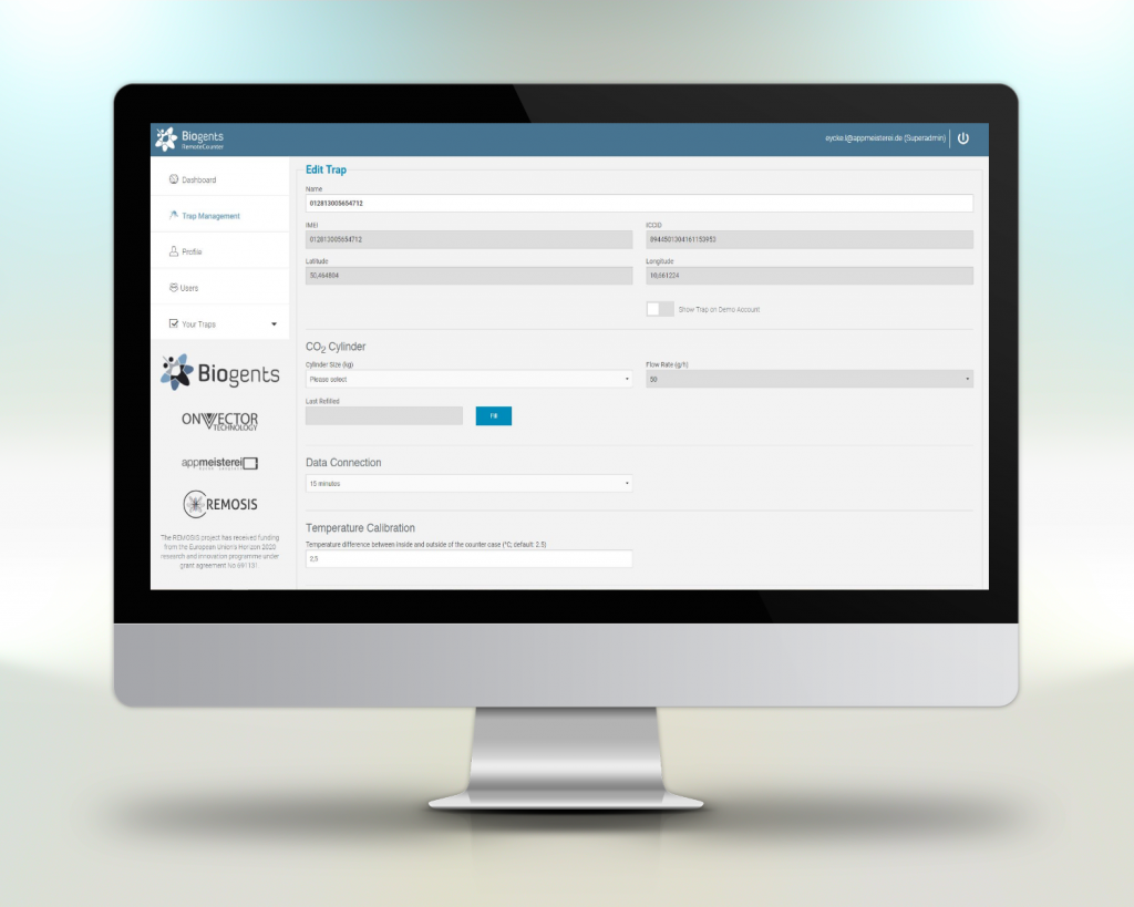 biogents3 Beispiel Webportal Programmierung Projekt Biogents