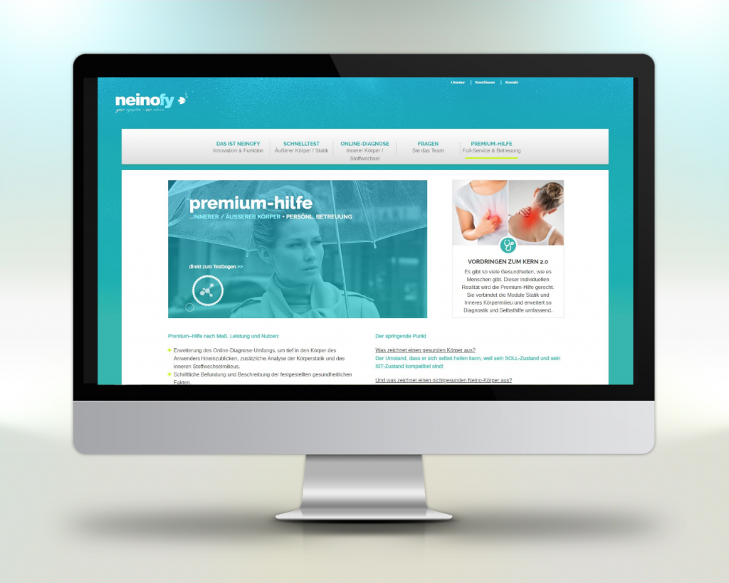 neinofy1 Beispiel Webportal Entwicklung Projekt neinofy